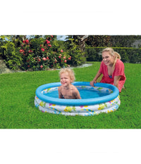 Piscina Coral Kids A 3 Anelli Gonfiabile Rotonda 102x25cm Bambini Giardino 51008         