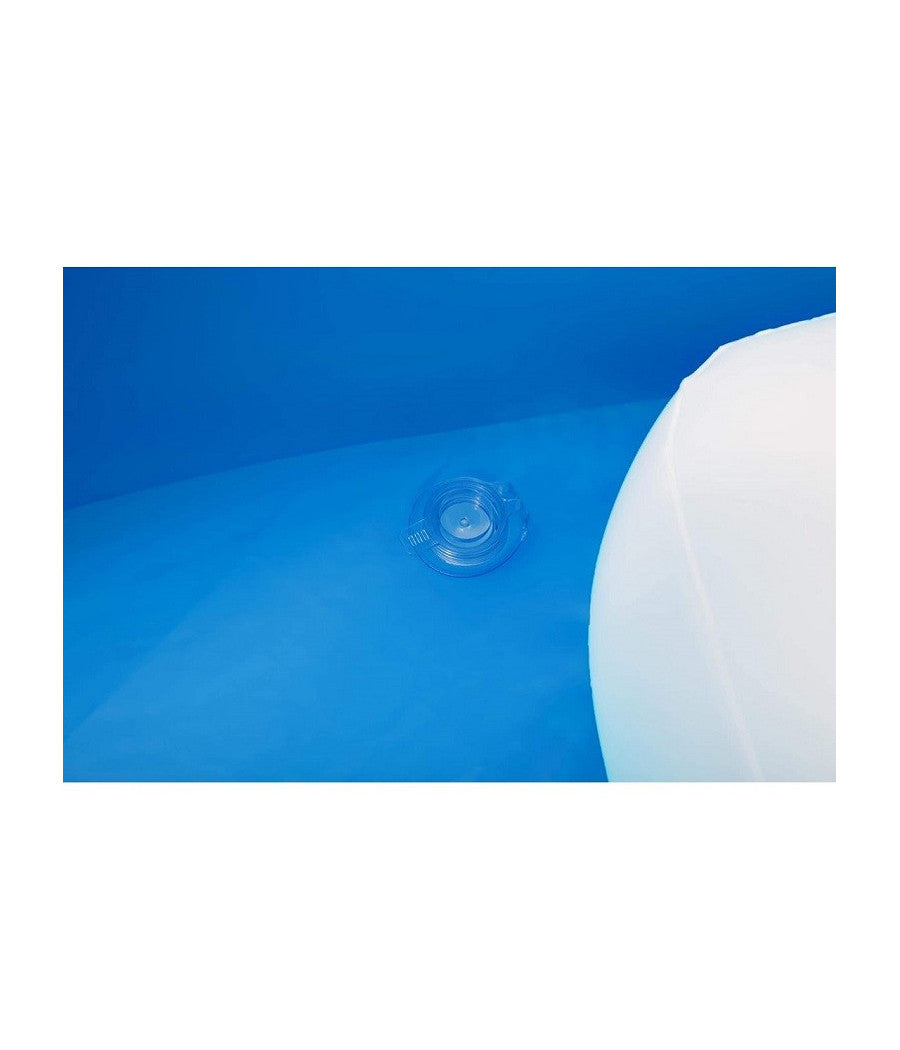 Piscina Familiare 241x241x140 Cm Gonfiabile Rotonda Con Tettuccio Seduta 54337         