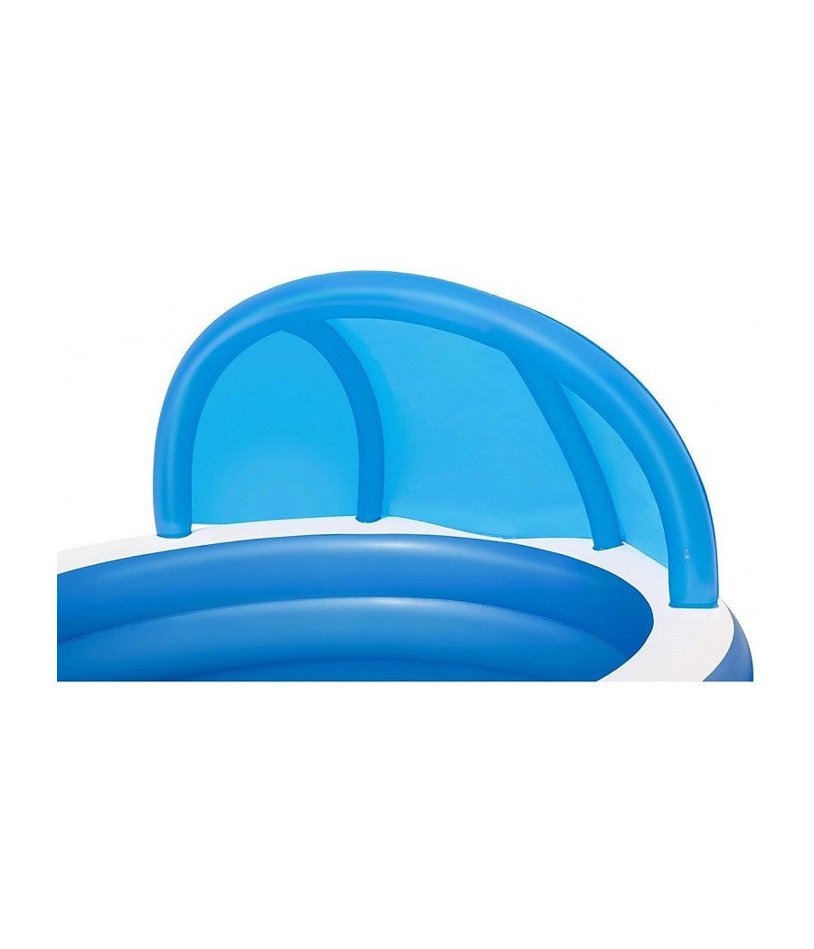 Piscina Familiare 241x241x140 Cm Gonfiabile Rotonda Con Tettuccio Seduta 54337         
