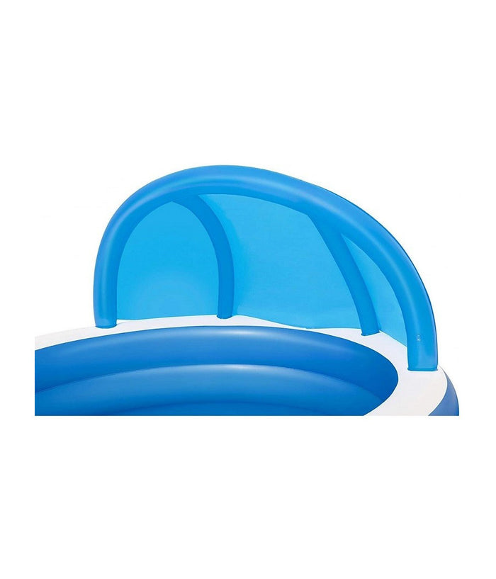 Piscina Familiare 241x241x140 Cm Gonfiabile Rotonda Con Tettuccio Seduta 54337         
