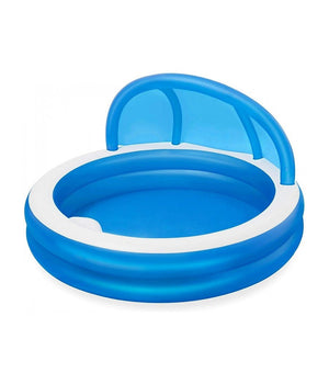 Piscina Familiare 241x241x140 Cm Gonfiabile Rotonda Con Tettuccio Seduta 54337         