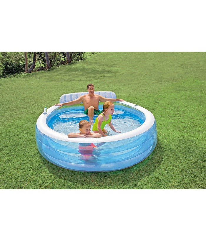 Piscina Family Con Poltrona Swim Center Gonfiabile 229x218x79cm A 3 Anelli 57190         