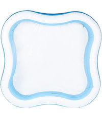 Piscina Family Quadrata Gonfiabile A Tre Anelli 229 X 229 X 56 Cm Giardino 57495         