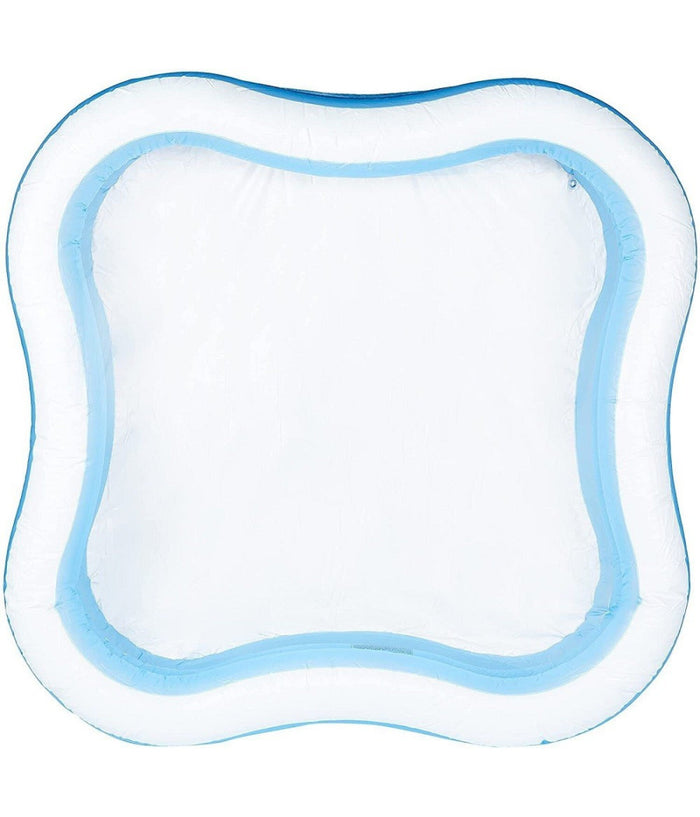 Piscina Family Quadrata Gonfiabile A Tre Anelli 229 X 229 X 56 Cm Giardino 57495         