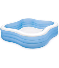 Piscina Family Quadrata Gonfiabile A Tre Anelli 229 X 229 X 56 Cm Giardino 57495         