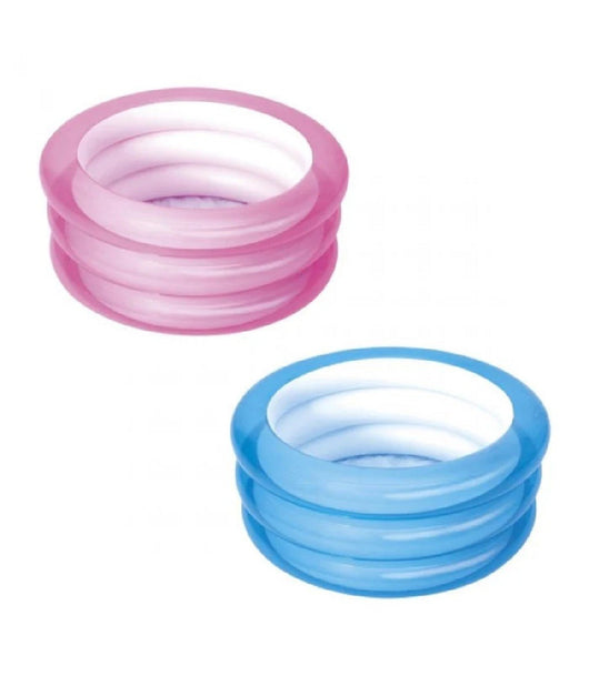 Piscina Fondo Gonfiabile Per Bambini A 3 Anelli 70x30cm 2 Colori Assortiti 51033         