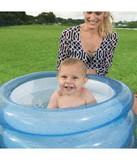 Piscina Fondo Gonfiabile Per Bambini A 3 Anelli 70x30cm 2 Colori Assortiti 51033         