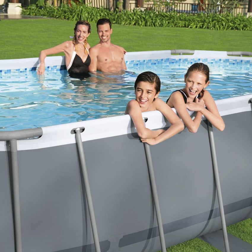Piscina fuoriterra 427x250x100cm con struttura e pompa a cartuccia Bestway 56620