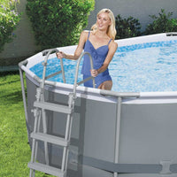 Piscina fuoriterra 427x250x100cm con struttura e pompa a cartuccia Bestway 56620