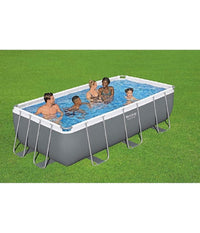 Piscina Fuori Terra Power Steel Frame Rettangolare 404 X 201 X 100cm Pompa 56441         