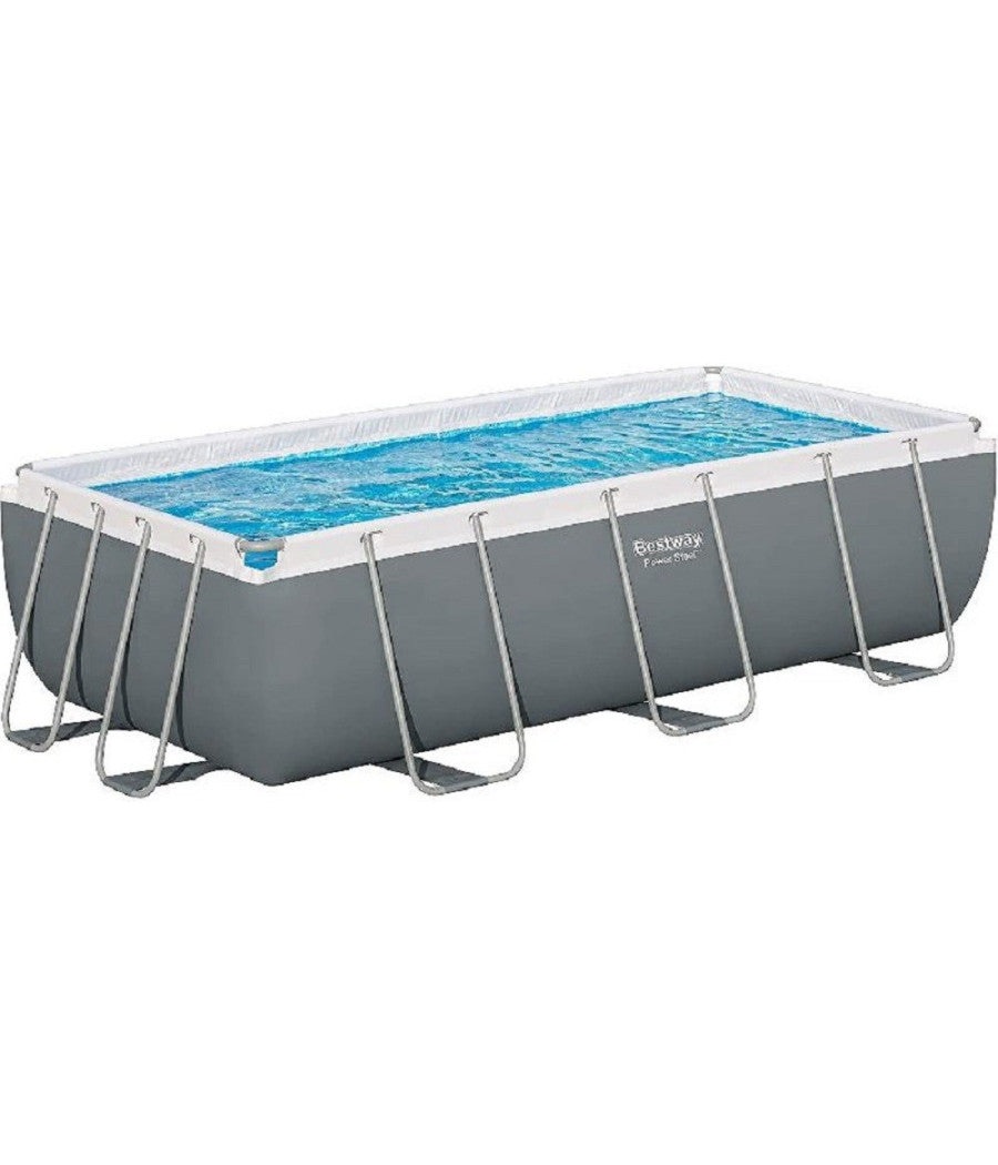 Piscina Fuori Terra Power Steel Frame Rettangolare 404 X 201 X 100cm Pompa 56441         