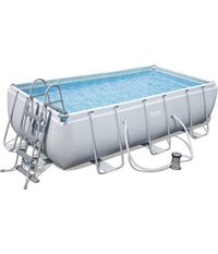 Piscina Fuori Terra Power Steel Frame Rettangolare 404 X 201 X 100cm Pompa 56441         