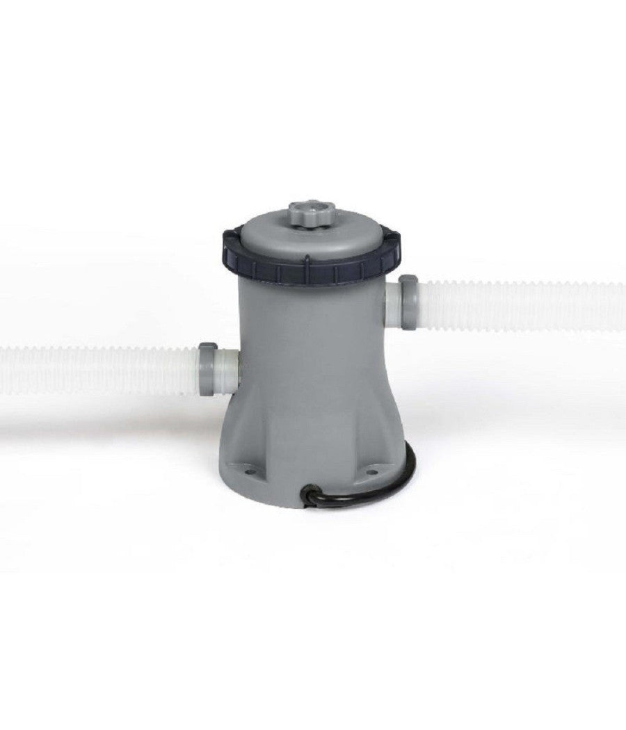 Piscina Fuori Terra Rotonda Gonfiabile 244x61cm Fast Set Con Pompa Filtro 57450         