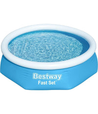 Piscina Fuori Terra Rotonda Gonfiabile 244x61cm Fast Set Con Pompa Filtro 57450         