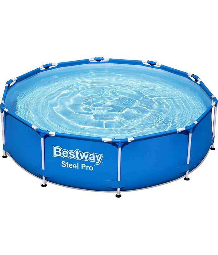 Piscina Fuori Terra Steel Pro 305x76cm Set Rotonda Con Pompa Di Filtraggio 56679         