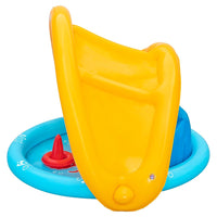 Trade Shop - Piscina Gioco Gonfiabile Lil Seashapes Con Schienale Tetto Bimbi +6 Mesi Giardino 52568 -