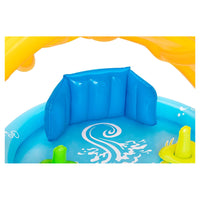 Trade Shop - Piscina Gioco Gonfiabile Lil Seashapes Con Schienale Tetto Bimbi +6 Mesi Giardino 52568 -