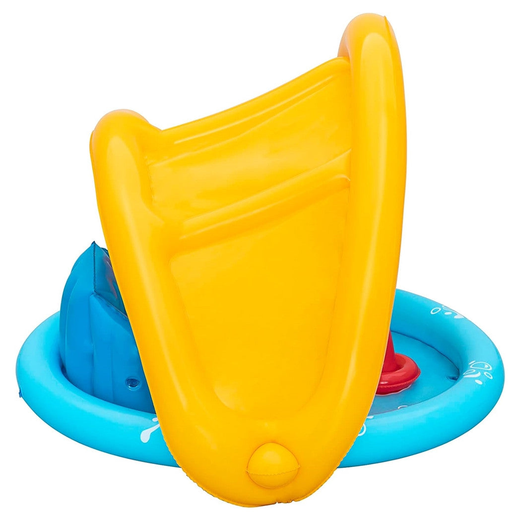 Trade Shop - Piscina Gioco Gonfiabile Lil Seashapes Con Schienale Tetto Bimbi +6 Mesi Giardino 52568 -