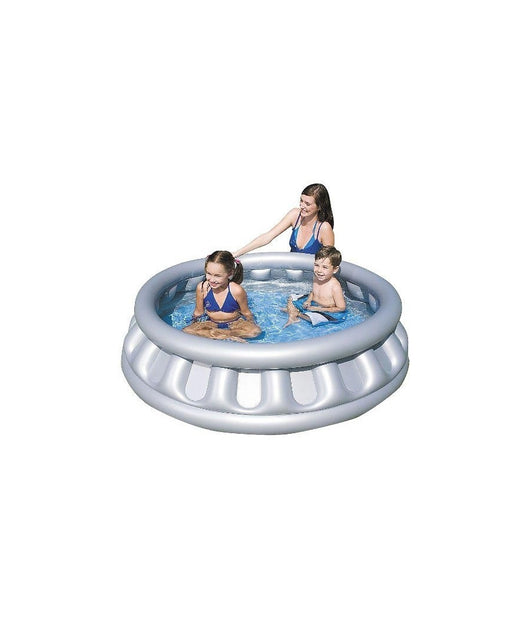 Piscina Gonfiabile A Forma Di Astronave Spaceship Esterno Fuori Terra 147x41cm         
