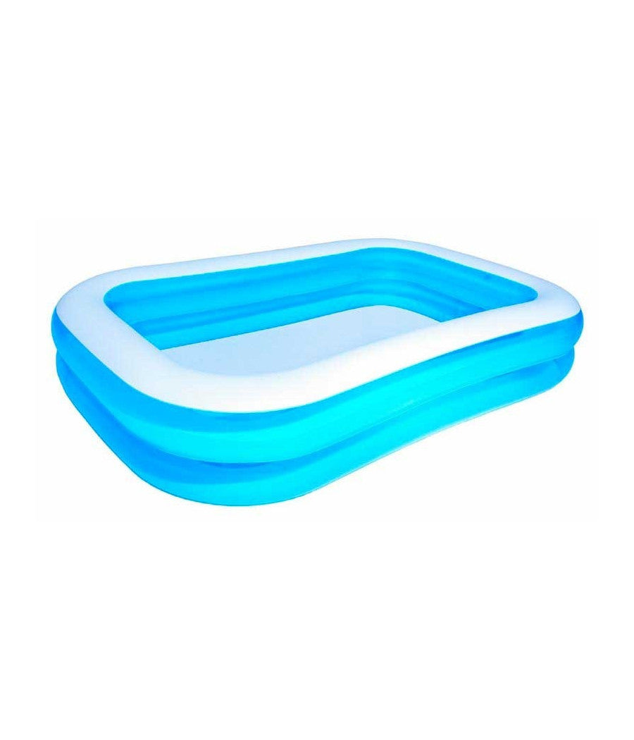 Piscina Gonfiabile Baby Bambino 3 Anelli Gioco Acqua Family 269 X 175 Cm         