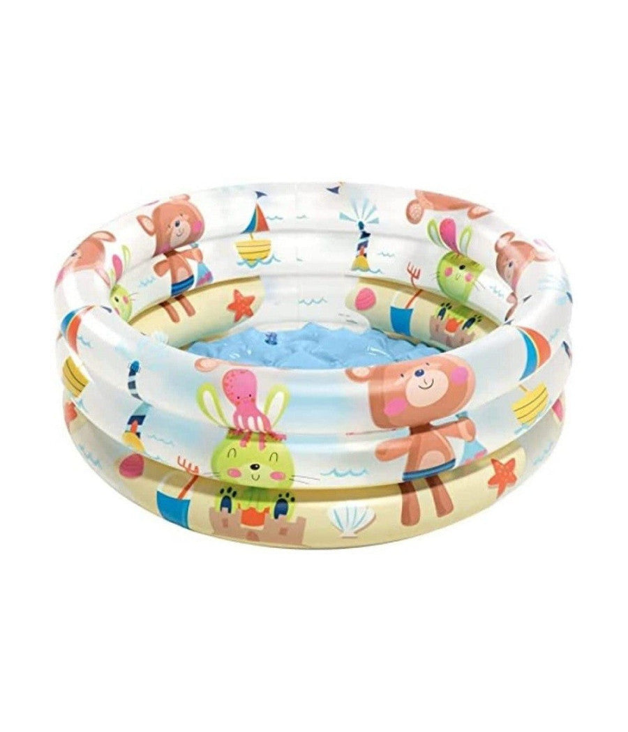 Piscina Gonfiabile Baby Pool 3 Anelli 61x22 Cm Per Bambini Estate Giardino 57106         