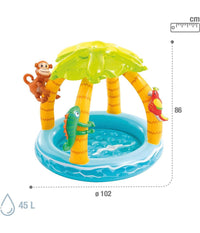 Piscina Gonfiabile Baby Pool Palma 102x86 Cm 45 Lt Bambini 1-3 Anni Estate 58417         