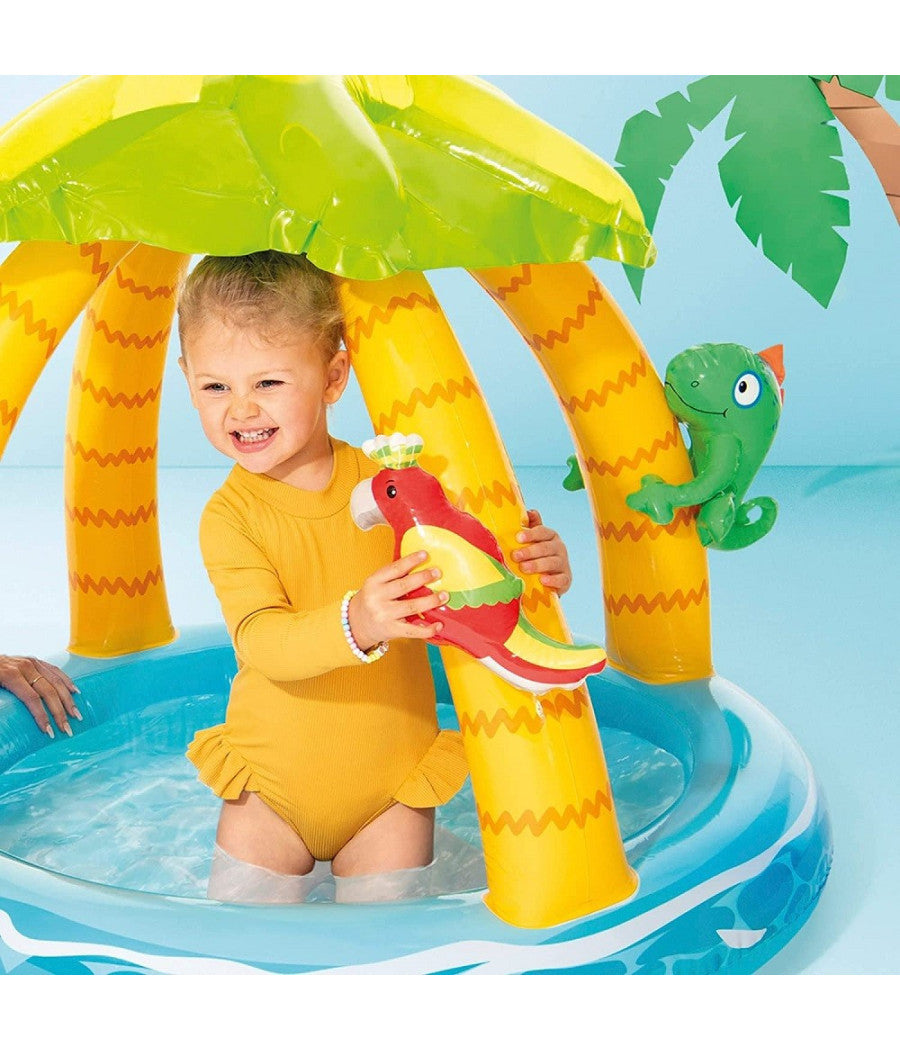 Piscina Gonfiabile Baby Pool Palma 102x86 Cm 45 Lt Bambini 1-3 Anni Estate 58417         