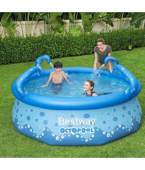 Piscina Gonfiabile Easy Set Octopool 274x76 Cm Con Spruzzatori Fuori Terra 57397         
