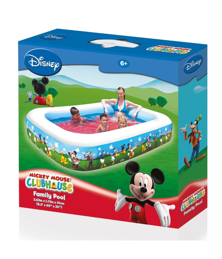 Piscina Gonfiabile Family Disney Topolino Club House 260 X 175 X 51 Cm         