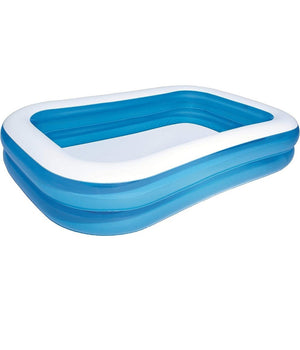 Piscina Gonfiabile Family Rettangolare A 2 Anelli 262x175x51cm 54006 Per Bambini         