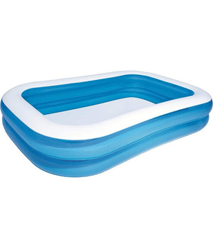 Piscina Gonfiabile Family Rettangolare A 2 Anelli 262x175x51cm 54006 Per Bambini         