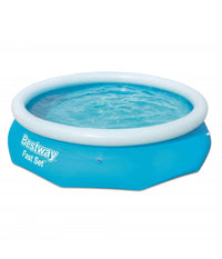 Trade Shop - Piscina Gonfiabile Fast Set Rotonda 305x76cm Predisposta Per Pompa Filtro 57266 -