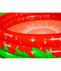 Trade Shop - Piscina Gonfiabile Fragola Rotonda Bambini Giardino A 3 Anelli 168 X 38 Cm 51145 -
