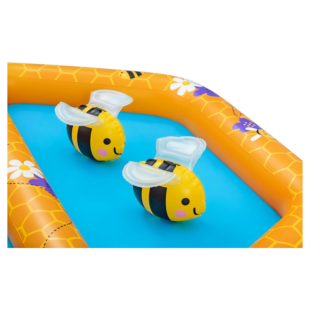 Trade Shop - Piscina Gonfiabile Gioco Alveare Per Bambini Con 20 Palline 2 Api 127x119x61cm 52639 -
