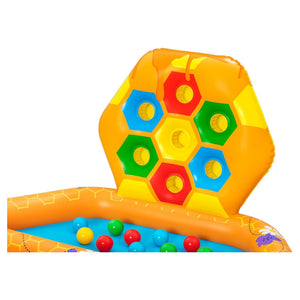 Trade Shop - Piscina Gonfiabile Gioco Alveare Per Bambini Con 20 Palline 2 Api 127x119x61cm 52639 -