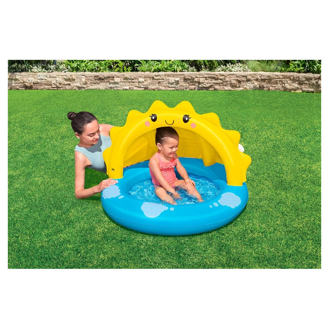 Trade Shop - Piscina Gonfiabile Per Bambini + 2 Anni Sunny Days 101x97x71cm Con Copertura 52637 -