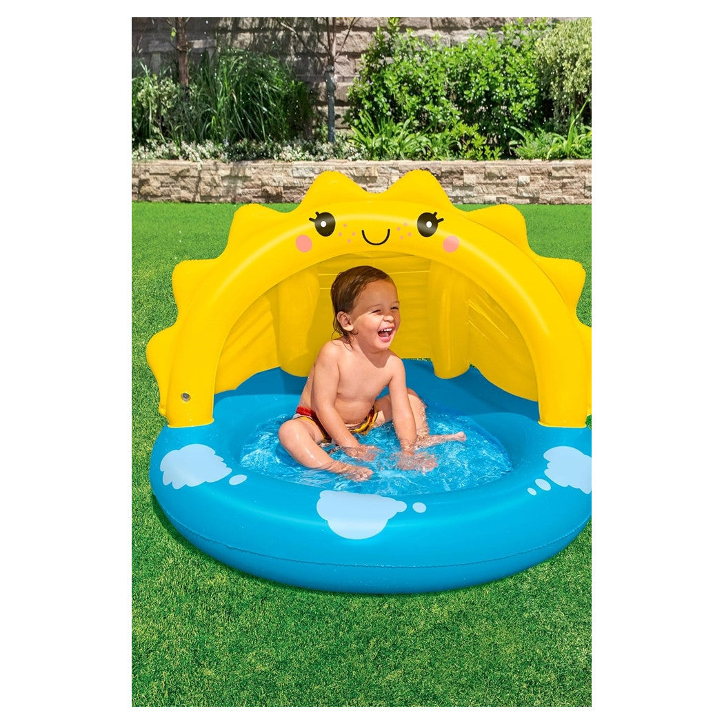 Trade Shop - Piscina Gonfiabile Per Bambini + 2 Anni Sunny Days 101x97x71cm Con Copertura 52637 -