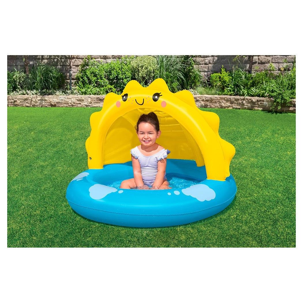 Trade Shop - Piscina Gonfiabile Per Bambini + 2 Anni Sunny Days 101x97x71cm Con Copertura 52637 -