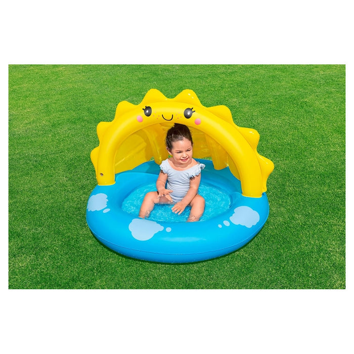 Trade Shop - Piscina Gonfiabile Per Bambini + 2 Anni Sunny Days 101x97x71cm Con Copertura 52637 -
