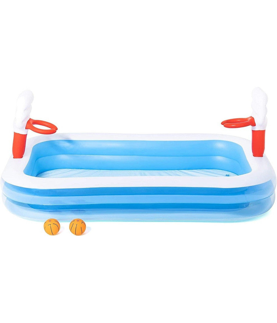 Piscina Gonfiabile Per Bambini 3 Anni+ Gioco Pallacanestro Basket Giardino 54122         