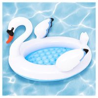 Trade Shop - Piscina Gonfiabile Per Bambini Forma Cigno 108x95x65cm Giardino Divertimento 016147 -