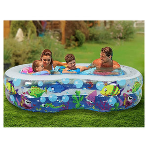 Trade Shop - Piscina Gonfiabile Per Bambini Giardino Estate Design Vita Marina 175x109x46cm 016089 -