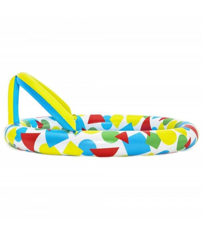 Piscina Gonfiabile Per Bambini Splash & Learn 120x117x46cm 5 Forme Schiuma 52378         