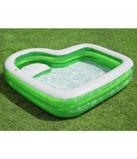 Piscina Gonfiabile Per Famiglie Con Sedile Tropical Paradise 231x231x51 Cm 54336         