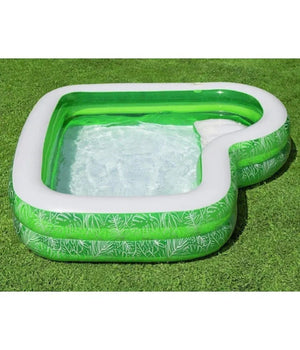 Piscina Gonfiabile Per Famiglie Con Sedile Tropical Paradise 231x231x51 Cm 54336         