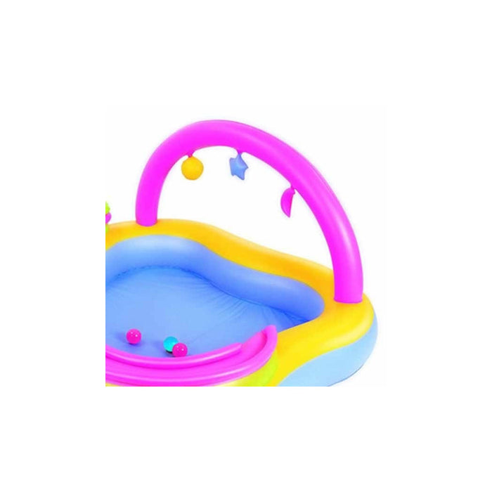 Trade Shop - Piscina Gonfiabile Play Center Bambini Con Giochi 159 X 159 X 89 Cm Vinile -