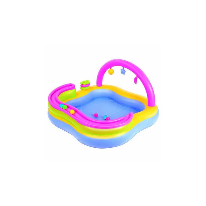 Trade Shop - Piscina Gonfiabile Play Center Bambini Con Giochi 159 X 159 X 89 Cm Vinile -