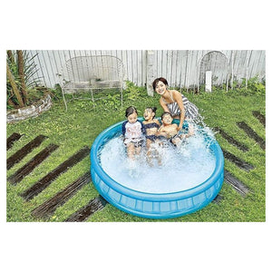 Trade Shop - Piscina Gonfiabile Rotonda Con Lato Morbido A Mosaico 155 X 32 Cm Per Bambini 016181 -