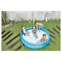 Trade Shop - Piscina Gonfiabile Rotonda Con Lato Morbido A Mosaico 155 X 32 Cm Per Bambini 016181 -