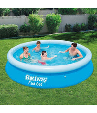 Piscina Gonfiabile Rotonda Fast Set 366x76cm Predisposta Per Pompa Filtro 57273         
